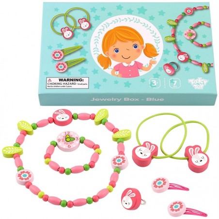 Tooky toy zestaw dla dziewczynki biżuteria spinki branzoletka gumki do włosów naszyjnik
