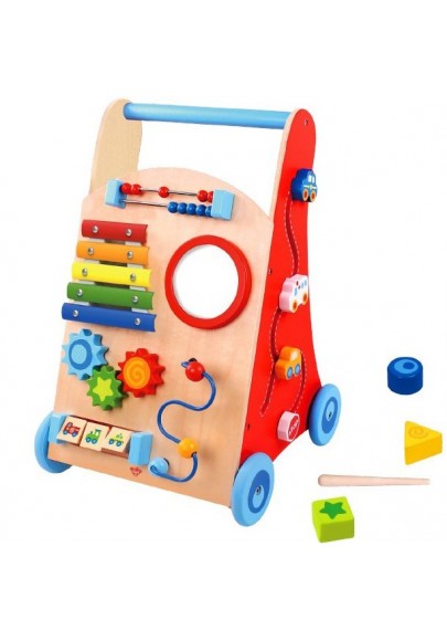 Tooky toy wielofunkcyjny chodzik pchacz panel edukacyjny dla dzieci