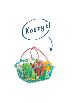 WOOPIE Sklep Supermarket Koszyk na Zakupy Skaner Kasa Waga + 47 Akc.