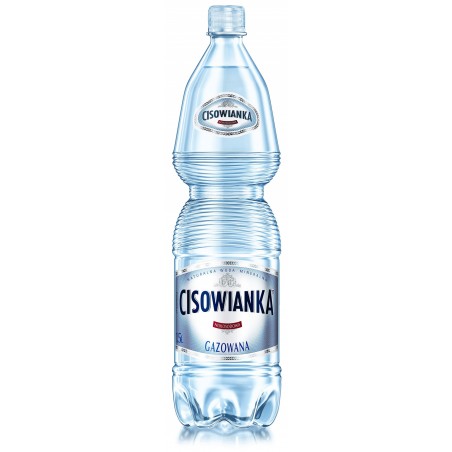 Woda CISOWIANKA, gazowana, butelka plastikowa, 1,5l