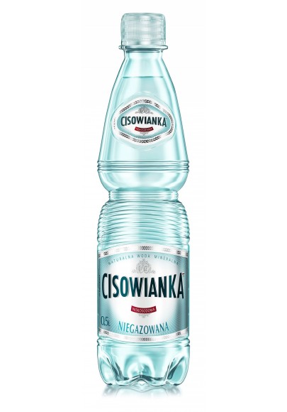 Woda cisowianka, niegazowana, butelka plastikowa, 0,5l - 12 szt
