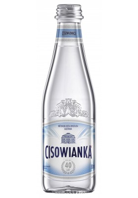 Woda CISOWIANKA Jubileuszowa, gazowana, butelka szklana, 0,3l