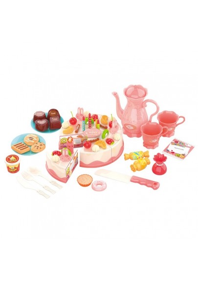 Woopie cutting birthday cake candles kettle cutlery + 83 pcs.