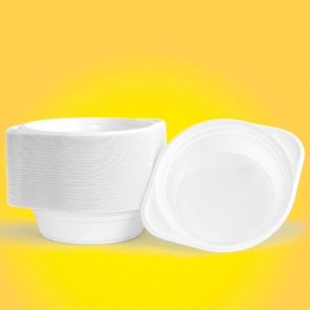 Flaczarka plastikowa OFFICE PRODUCTS, 500ml, śr. 16cm, 100 szt., biała