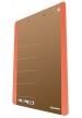Clipboard DONAU Life, karton, A4, z klipsem, pomarańczowy