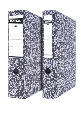 Segregator DONAU Archiv-S z szyną, kartonowy, A4/50mm, szary