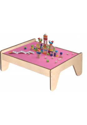 VIGA Drewniany Stół dla Dzieci na Kolejkę i Klocki