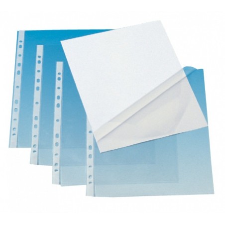Koszulki na dokumenty Q-CONNECT, PP, A4, krystal., 50mikr., 100szt., w pudełku, transparentna