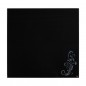 Tablica suchoś. -magn. SIGEL, (480 x 480 x 15mm), szklana, z motywem kwiatowym, czarna