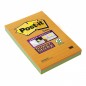 Karteczki samoprzylepne post-it® super sticky xxl, w linię (4645-3ssan ), 101x152mm, 3x45 kart., paleta bankok