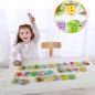 Tooky toy drewniane puzzle montessori układanka nauka alfabetu liter słów alfabet grube klocki 26 el.