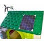 Feber domek ogrodowy eco karmnik segregacja odpadów imitacja panelu słonecznego