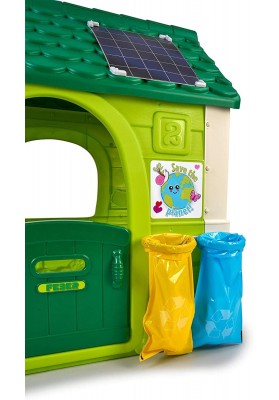 Feber Domek ogrodowy Eco Karmnik Segregacja Odpadów Imitacja Panelu Słonecznego