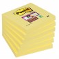Karteczki samoprzylepne post-it® super sticky (654-6sscy-eu), 76x76mm, 1x90 kart., żółte