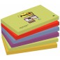 Karteczki samoprzylepne POST-IT® Super sticky (655-6SS-MAR), 127x76mm, 6x90 kart., paleta marrakesz