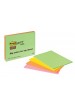 Bloczek samoprzylepny POST-IT® Super Sticky (6845-SSP), 200x149mm, 4x45 kart., mix kolorów