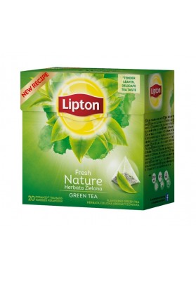 Herbata lipton green nature, piramidki, 20 torebek, zielona