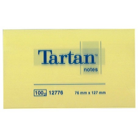 Karteczki samoprzylepne tartan™ (12776), 127x76mm, 1x100 kart., żółte