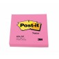 Karteczki samoprzylepne post-it® (654n), 76x76mm, 1x100 kart., jaskrawy różowy - 6 szt