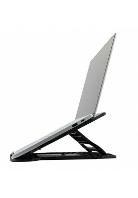 Podstawa pod laptopa z obrotowym podłożem Q-CONNECT, 25,5 x 2,2 x 28 cm, czarna