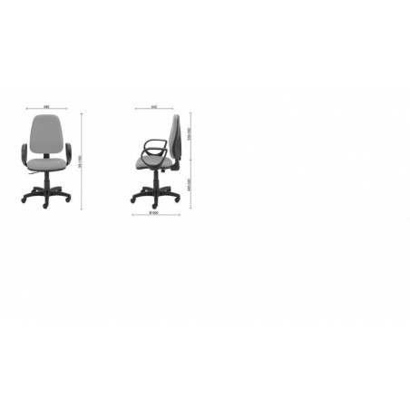 Fotel biurowy office products evia, czarny