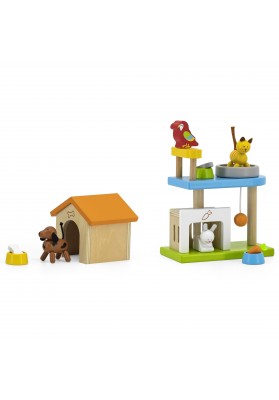 Viga zwierzęta domowe drewniany plac zabaw zestaw