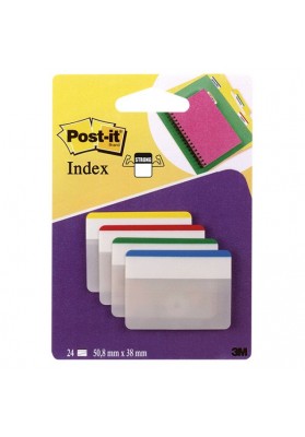 Zakładki indeksujące POST-IT® do archiwizacji (686-F1), PP, proste, 50,8x38mm, 4x6 kart., mix kolorów