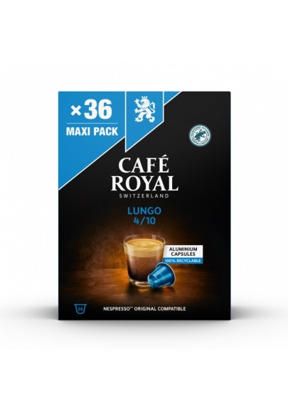 Kapsułki kawowe CAFE ROYAL LUNGO, 36 szt