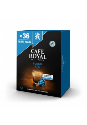 Kapsułki kawowe CAFE ROYAL LUNGO, 36 szt