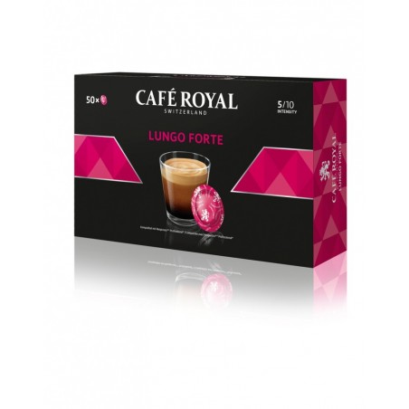 Kapsułki kawowe pads CAFE ROYAL LUNGO FORTE, 50 szt