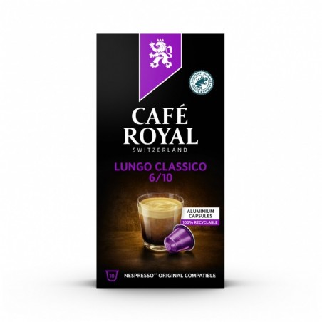 Kapsułki kawowe CAFE ROYAL LUNGO CLASSICO, 10 szt