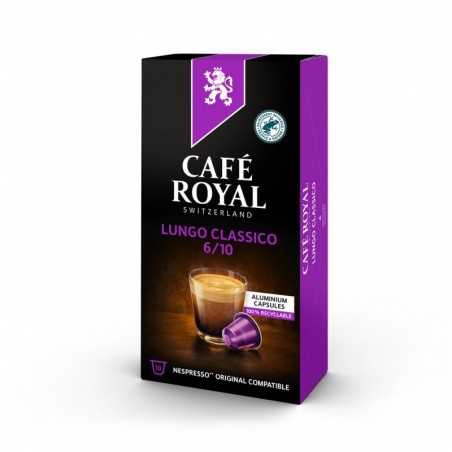 Kapsułki kawowe CAFE ROYAL LUNGO CLASSICO, 10 szt