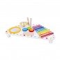 Tooky toy wielofunkcyjny instrument centrum muzyczne ksylofon zębatki tarka bębenek talerz pałeczki