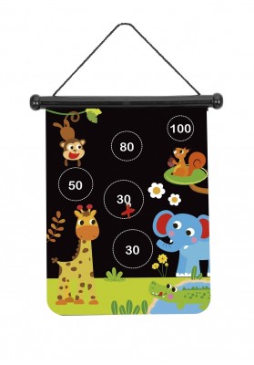 Tooky Toy Gra w Rzutki Magnetyczne dla Dzieci w Dwóch Wzorach + 6 Rzutek