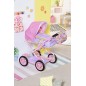 Baby Born Różowy Wózek dla Lalki z Torbą na Akcesoria i Nosidełkiem