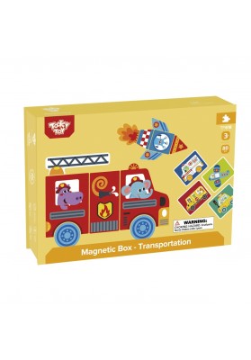 TOOKY TOY Układanka Edukacyjna Magnetyczne Pudełko dla Dzieci 80 el.