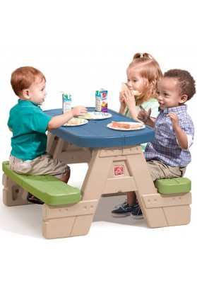 Step2 Stół Piknikowy z Parasolką dla Dzieci
