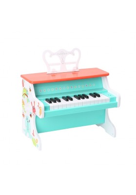 TOOKY TOY Drewniane Pianino Muzyczne dla Dzieci Nauka Gry + Książeczka