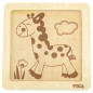 Viga poręczne drewniane puzzle żyrafa