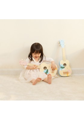 Classic world drewniane ukulele gitara dla dzieci niebieskie
