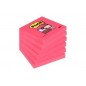 Karteczki samoprzylepne post-it® super sticky (654-6ss-po), 76x76mm, 1x90 kartek, różowe