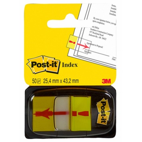 Zakładki indeksujące post-it® z nadrukiem „wykrzyknik” (680-33), pp, 25,4x43,2mm, 50 kart.