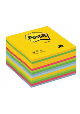Kostka samoprzylepna POST-IT® (2030-U), 76x76mm, 1x450 kart., kolorowa