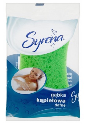 Gąbka kąpielowa SYRENA Dafne, zielona