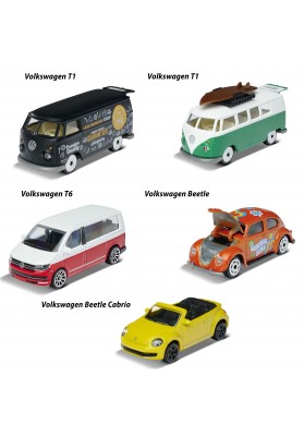 Majorette zestaw samochodów volkswagen 5szt