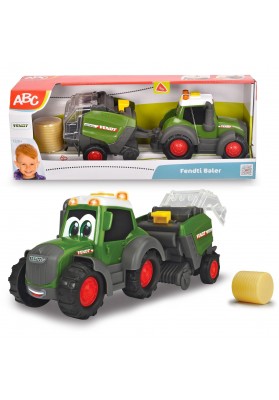 DICKIE ABC Happy Fendt Traktor i maszyna do belowania
