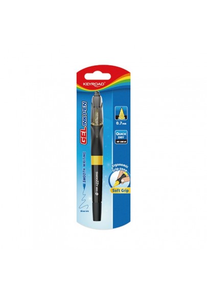 Długopis żelowy keyroad smoozzy writer, 0,7mm., blister, mix kolorów