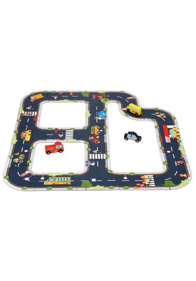 Tooky toy droga puzzle dla dzieci autostrada makieta 21 el. certyfikat fsc