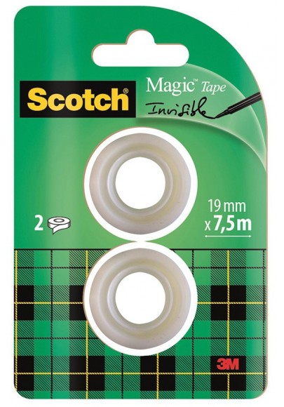 Taśma biurowa scotch® magic™ (8-1975r2), matowa, 19mm, 7,5m, 2szt.