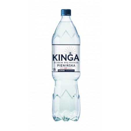 Woda mineralna KINGA PIENIŃSKA, gazowana, 1,5l - 6 szt